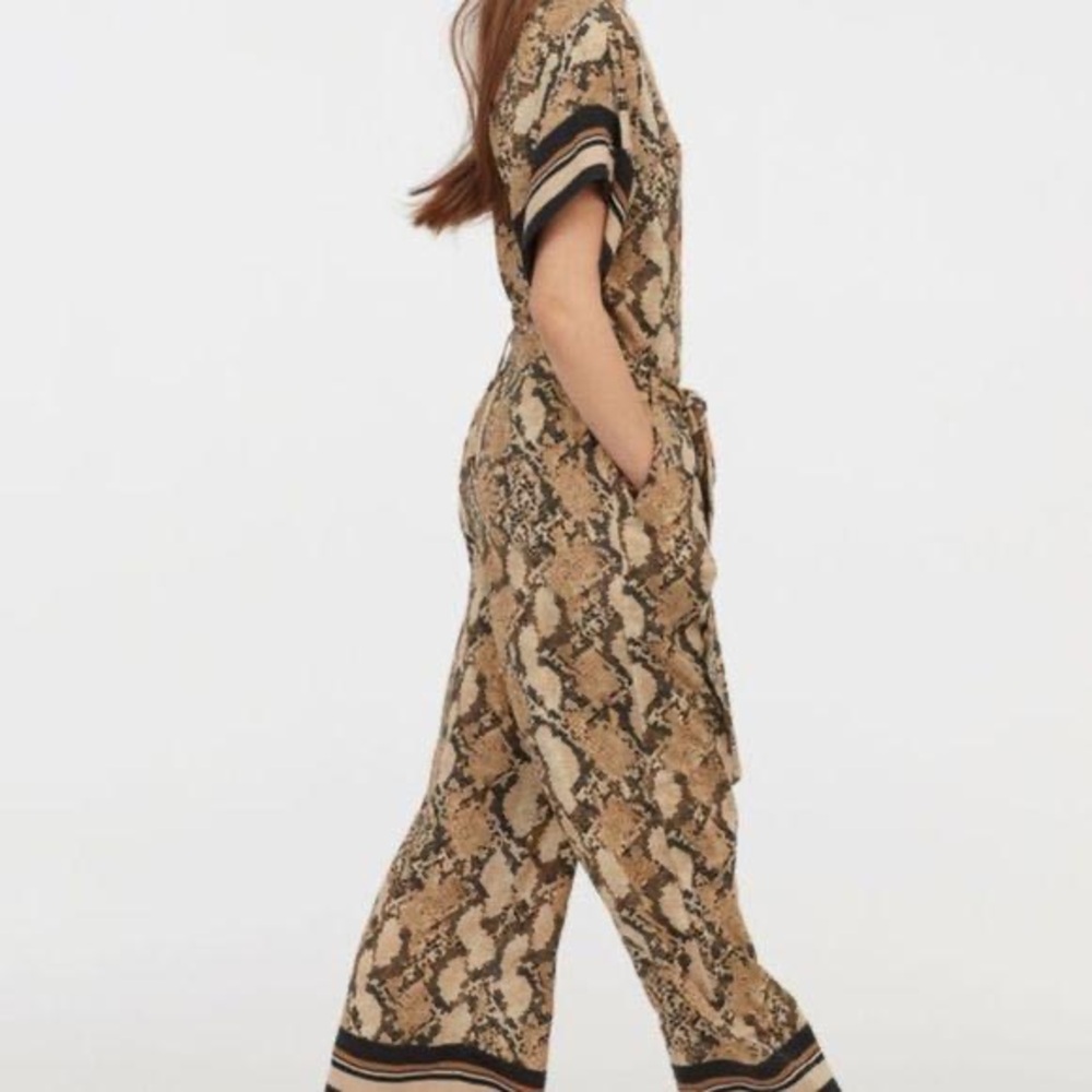 H&M Stylish Snake Print Jumpsuit
